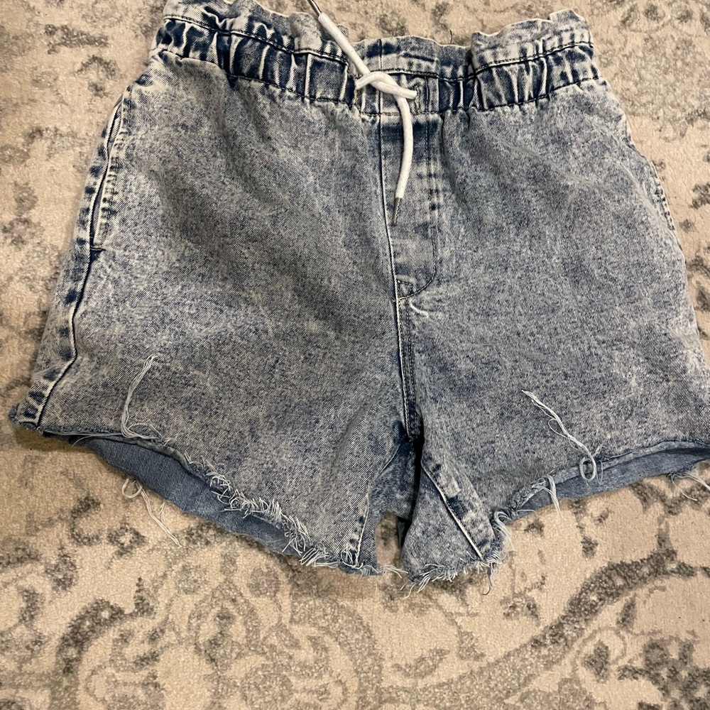 Blank NYC Blue Jean Shorts Distressed Denim